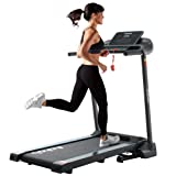 ACCPO Treadmill for Home, Max 2.5 HP Electric Folding Treadmills for Running and Walking Jogging Exercise with LED Display,12 Preset Programs Running Machine,300 LBS Weight Capacity (Black)