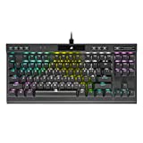 CORSAIR K70 RGB TKL – CHAMPION SERIES Tenkeyless Mechanical Gaming Keyboard - CHERRY MX SPEED Keyswitches - Durable Aluminum Frame - Per-Key RGB LED Backlighting - Detachable USB Type-C Cable