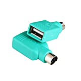 PS2 to USB Female,PS/2 Male Converter Changer Adapter for Keyboard Mouse 2pcs by Oxusbor(Notice:Can't Match All Motherboard,Have Matching Problem)