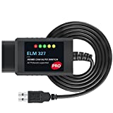 FORScan OBD2 Adapter USB ELM327 Scanner Compatible with Ford F150 F250, Automatic (MS/HS) CAN Switching OBDII Diagnostic Scan Tool for Ford Lincoln Mazda Mercury