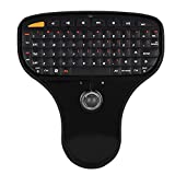 Wireless Mini USB Keyboard QWERTY Keyboard 2 in 1 Trackball Multimedia Ultra Light Design Keyboard for TV Computer for Windows 2000 , XP , Vista and for Windows 7