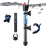 Hitop 50W/100W/300W Adjustable Aquarium Heater, Submersible Glass Water Heater for 5 – 70 Gallon Fish Tank (100W for 10-30 Gallon)