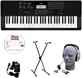 Casio CT-X700 EDP Educational Keyboard Pack with Power Supply, Stand, Headphones, USB Cable, and Instructional Software