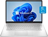 HP Newest 17t Laptop, 17.3'' HD+ Touchscreen, Intel Core i5-1135G7 Processor, Wi-Fi 6, Backlit Keyboard, Webcam, HDMI, Windows 11 Home, Silver (16GB RAM |256GB SSD+1TB HDD)