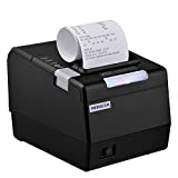 RONGTA 80mm Thermal Receipt Printer for Restaurant Kitchen, POS Printer with Auto Cutter Sound Light Remind, USB Serial Ethernet Interface for ESC/POS, Support Windows/Mac/Linux Cash Drawer (RP850)