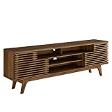 Modway Render 71' Mid-Century Modern Low Profile Media Console TV Stand, 71 Inch, Walnut