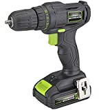 Genesis GLCD20CSE Special Edition 20V Lithium-Ion Cordless Drill/Driver with Built-in LED Light, 19+1 Torque Position Settings, Removable/Rechargeable 1.3 Ah Battery and Charger Included, Black