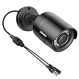 ANNKE 1080p Security Camera 4-in-1 CCTV Bullet Wired Camera, AHD/TVI/CVI/CVBS, IP66 Weatherproof Analog Surveillance Video Add–On Camera for Indoor and Outdoor Use, 100 ft Clear Night Vision - E200