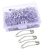 Curved Safety Pins 38mm/1.5inch Basting Pins for Quilting Curved (100 Counts)