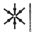 6 Pcs Stone Splitter and 1 Pcs Rotary Hammer Drill Bit Wedge and Feather Shims Concrete Marble Granite Rock Stone Splitting Hand Tools (9/16' (14mm))