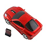 Wireless Car Mouse,Kamouse 2.4G Optical Ergonomic USB Wireless Game Mice 1600DPI for Laptop Pc Desktop Windows 10