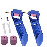 Drill Bit Sharpener Portable Diamond Drill Bit Sharpening Tool for Grinding Iron Drills Width Range 2-12.5mm（2 pack)