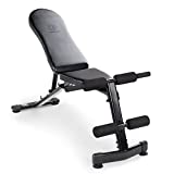 Marcy Multi-Purpose Adjustable Workout Utility Weight Bench for Full Body Upright, Incline, Decline, and Flat Exercise SB-228 , 42.00 x 26.00 x 48.00 inches