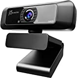 j5create USB Streaming Webcam - 1080P HD with 360° Rotation, High Fidelity Microphone, Plug and Play for PC/Mac/Laptop/Desktop/Skype/YouTube/Zoom/Facetime, Suitable for Conferencing/Calling