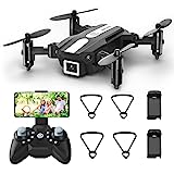 FERIETELF T25 Mini Drone with Camera - 1080P HD RC Drones for Kids 8-12 Fpv Drone for Adults Beginners, With One Key Take Off/Landing, Gravity Sensor, Gesture Control, 3D Flip, Voice Control