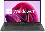 ASUS Vivobook 15 Laptop, 15.6' Full HD Touchscreen, Intel Core i3-1115G4 Processor, 12GB RAM, 256GB SSD, Backlit Keyboard, Fingerprint Reader, Webcam, HDMI, Wi-Fi, Windows 11 Home, Slate Gray