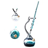 Earlyred Handmade Glass Dip Pen Holder Crystal Drip Fountain Pen Feather Pen Color Ink Washing Pen Office Student Gift (Calligraphy Set)