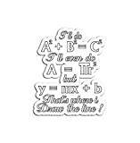Math Formula Graduation Teachers Students - Sticker Graphic - Auto, Wall, Laptop, Cell, Truck Sticker for Windows, Cars, Trucks