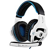 HOUSAI Xbox Gaming Headset for Xbox Series X, Xbox Series S, Xbox One,PS4, PlayStation, PS5 Over Ear Headphone with Mic Noise Cancelling for Xbox 1 PS4,PS5(White)