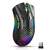 Wireless Gaming Mouse, USB Mouse Gaming with Honeycomb Shell , RGB Chroma Backlit Mouse, Hyperspeed Comfortable Grip Ergonomic Optical Mice for PC Computer Laptop