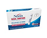 Nozin® Nasal Sanitizer® Antiseptic Popswab® Ampules 10ct Pack | Kills 99.99% of Germs | Lasts Up to 12 Hours | Alcohol Based 62%