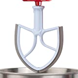 X Home 5-Quart Flex Edge Beater for KitchenAid Bowl-Lift Stand Mixer, Paddle Attachment with Scrapers on Both Sides, Durable Plastic