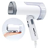 BUSYPIGGY Portable Clothes Steamer for Travel, Handheld garment steamer, 130ml Capacity, Heat-up in 25s, 1200W Mini Foldable Steamer for Clothes and Home (White)