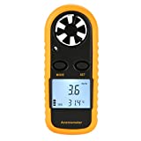 Wind Speed Meter Hallocool Handheld Wind Anemometer with Temperature Measurement, Air Flow Velocity Meter Wind Speed Gauge for Shooting Windsurfing Fishing Hunting