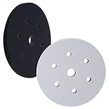 TCP Global 6' x 7/16' 10mm Thick Soft Density Interface Pad for DA Polishers & Sanders, 6 + 1 Hole Pattern Dustless, Hook & Loop Foam Cushion, Use Between Vacuum Sanding Discs, Polisher Polishing Pads