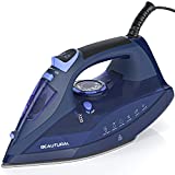 BEAUTURAL Steam Iron for Clothes with Precision Thermostat Dial, Ceramic Coated Soleplate, 3-Way Auto-Off, Self-Cleaning, Anti-Calcium, Anti-Drip