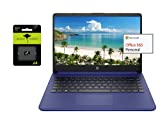 HP 2021 Newest 14in Ultra Light Laptop, Intel N4020 Processor(Up to 2.8GHz), 4GB RAM, 128GB Storage(64GB eMMC+64GB Micro SD), 1 Yr Office 365, Webcam, HDMI, WiFi, USB-A&C, (Google Classroom or Zoom)