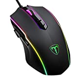 RGB Gaming Mouse Wired with 7 Backlit Modes,YoChic PC Gaming Mice with 7200 DPI Optical Sensor,8 Programmable Buttons,Ergonomic Mouse with Comfortable Grip for Windows PC Gamer