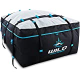 Car Rooftop Cargo Carrier Bag XXL: 6 Suitcase Universal Car Top Carrier Without Roof Rack - Car Topper Luggage Carrier Waterproof - Car Roof Bag - Luggage Rack SUV -6 Hooks,Mat,Storage Roof Cargo Bag