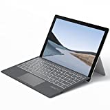 GreenLaw Surface Pro 7 Keyboard, 7-Color Backlight, Multi-Gesture Touchpad, Bluetooth 5.1 Wireless, Detachable Slim Type Cover for Surface Pro 7+/ 7/6/ 5/4, Grey