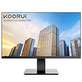 KOORUI 22 Inch Computer Monitor, FHD 1080P Desktop Display, 75HZ Ultra Thin Bezel/Eye Care/Ergonomic Tilt, HDMI VGA Ports LED Monitor for PC, VESA Mounting