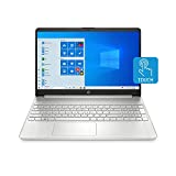 HP 15-inch Touchscreen Laptop, AMD Ryzen 3 3250U, 8 GB RAM, 256 GB SSD, Windows 11 Home in S Mode (15-ef1020nr, Natural Silver)