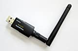 Panda Wireless PAU06 300Mbps Wireless N USB Adapter - w/ High Gain Antenna - Win XP/Vista/7/8/10/11, Mint, Ubuntu, MX Linux, Manjaro, Fedora, Centos, Kali Linux and Raspbian