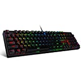 Redragon K582 SURARA RGB LED Backlit Mechanical Gaming Keyboard with 104 Keys, Tactile and Low-Noise Brown Switches