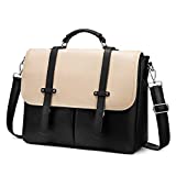 LOVEVOOK Laptop Bag for Women 15.6 inch,Leather Messenger Bag for Women,Large Waterproof Laptop Tote Computer Work Teacher School Bag Bookbag,Womens Briefcase Satchel Purse Handbag Shoulder Bag Cute