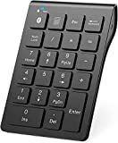 Bluetooth Number Pad, Rechargeable Wireless Numeric Keypad, Acedada 22-Keys Portable Slim Numpad for Data Entry, Bluetooth 10 Key for Laptop Computer, MacBook Air/Pro, iPad, iOS, Android, Windows