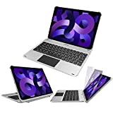 iPad Air 5 / Air 4 10.9-inch/iPad Pro 11-inch Keyboard Case with Trackpad, Arteck Bluetooth Keyboard with Folio Full Protection Case and Touch Pad for Apple 10.9 and 11-in iPad with Swivel Rotating