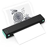 Phomemo M08F A4 Portable Thermal Printer, Supports 8.26'x11.69' A4 Thermal Paper, Wireless Mobile Travel Printers for Car & Office, Bluetooth Printer Compatible with Android and iOS Phone & Laptop