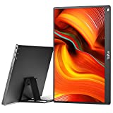 Portable Monitor, BOIFUN 15.6'' FHD 1080P Laptop Monitor, HDR Eye Care IPS Screen with Smart Cover and Stand, USB C HDMI Computer Display Portable Monitor for Laptop PC Phone Xbox PS4/5