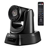 3X PTZ Camera USB Video Conference Camera Full HD 1080P Optics Zoom 128-Degree Wide-Angle for Business Meeting Live Streaming Church Education by TONGVEO