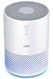 TOPPIN HEPA Air Purifiers for Home Pets Hair-for Bedroom with UV Light, Air Purifier For Dust Odors Smoke Pollen Eliminate Dander Airborne Contaminants Air Cleaner For Office, TPAP002, White