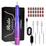 Electric Nail Drill Machines for Acrylic Nails Professional Portable Efile Nail Drill Kit & Nail Tool Set with 6 Nail Drill Bits, 20 Pcs Sanding Bands