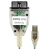 MPPS V13.02 Cable, OBD2 MPPS V13.02 ECU Chip Remap Tuning Flash USB Interface Programmer Diagnostics Cable, Only Support 32-bit Windows XP SP2, MPPS Cable, Car Diagnostic Tool Cable OBD USB Interface