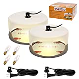 Micnaron Sticky Dome (2 Packs) Flea Capture Trap w/Sticky Pads, Flea Infestion Natural Treatment, Flea Trap Light Bulbs for Cats and Dogs
