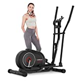 Afully Elliptical Machine for Home Use Elliptical with Silent Magnetic Elliptical Training Machines with 8 Levels Adjustable Resistance LCD Monitor and Pulse Sensor