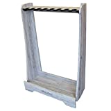 Rush Creek Creations Standing Indoor 8 Rifle/Shotgun Storage Rack, Barn Wood